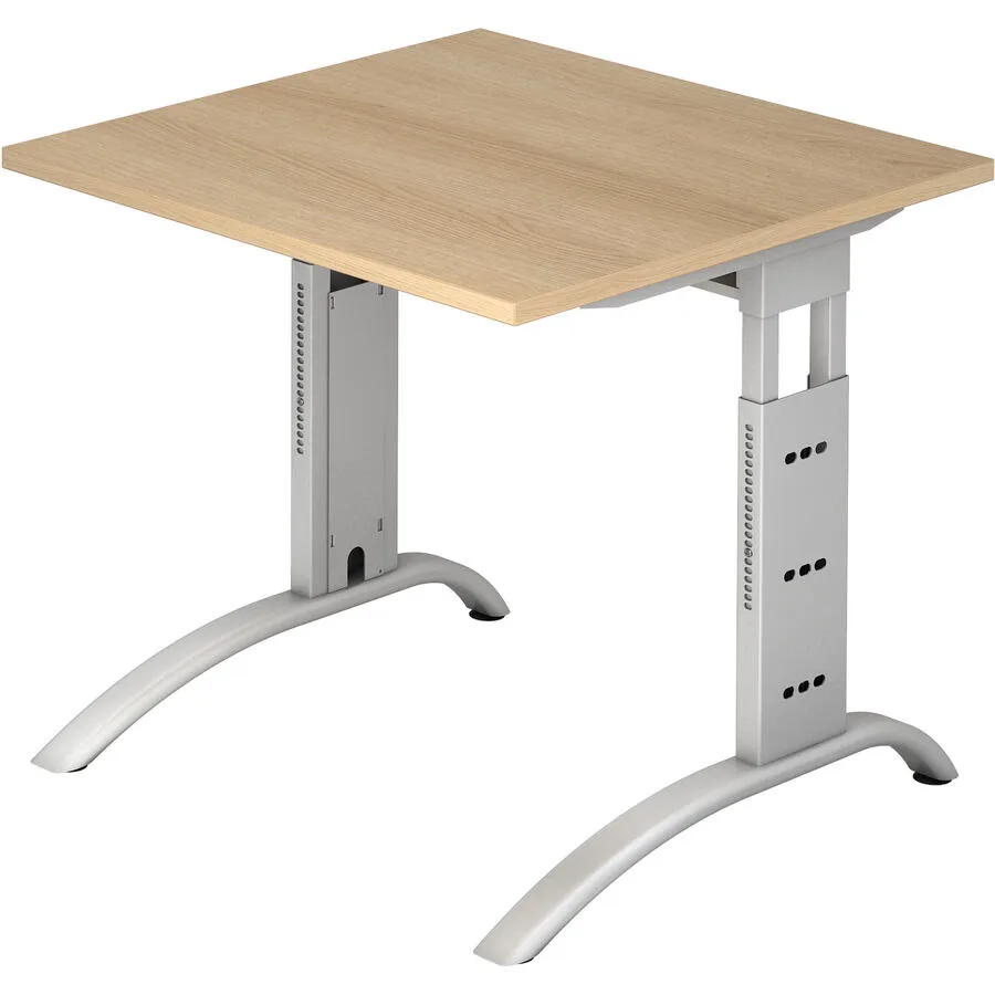 Schreibtisch Office eiche Holzwerkstoff B 80 T 80 cm
