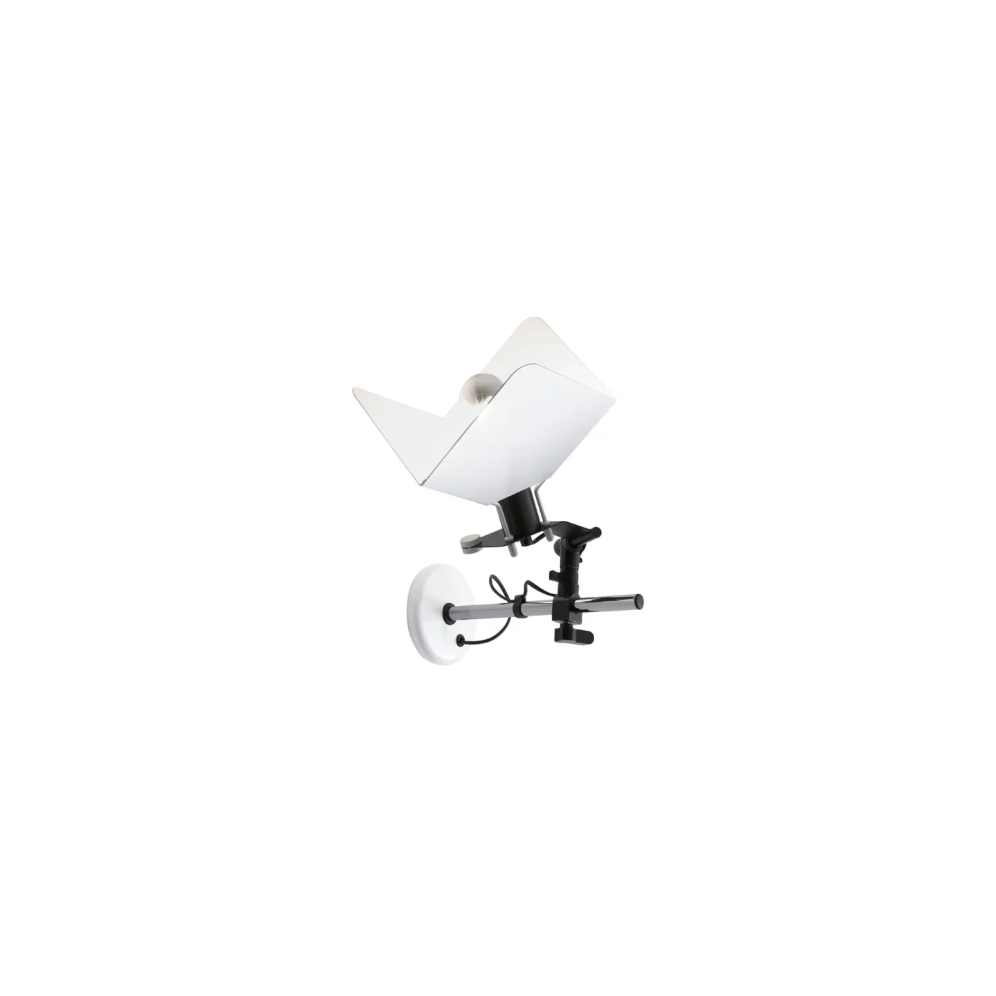 Stilnovo - Triedro Wall Lamp - Vägglampor - Joe Colombo - Svart,Vit - Metall