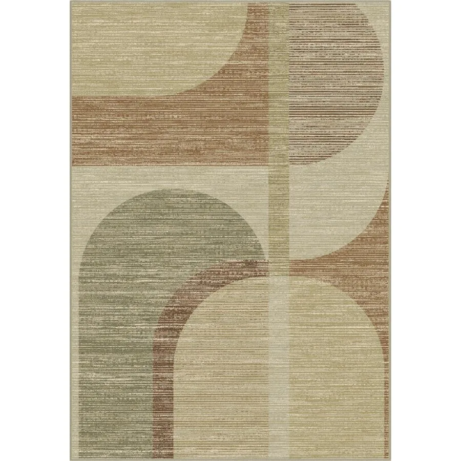 Teppich Lustrous Beige, Braun, Grün Anderes Muster Viskose, Polyester 160 x 230 cm