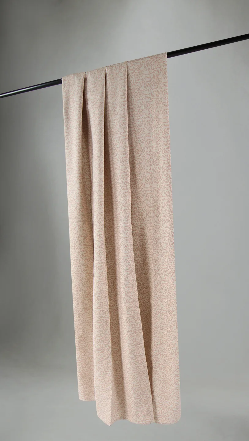 Gardiner - Bomullsgardin Lilja (beige) (Størrelse: 140 x 250)