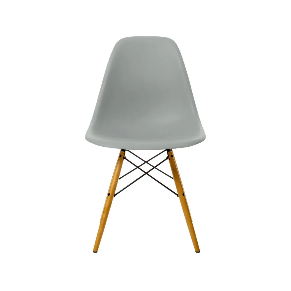 Vitra Eames Plastic Side Chair RE DSW stol 24 light grey-golden maple