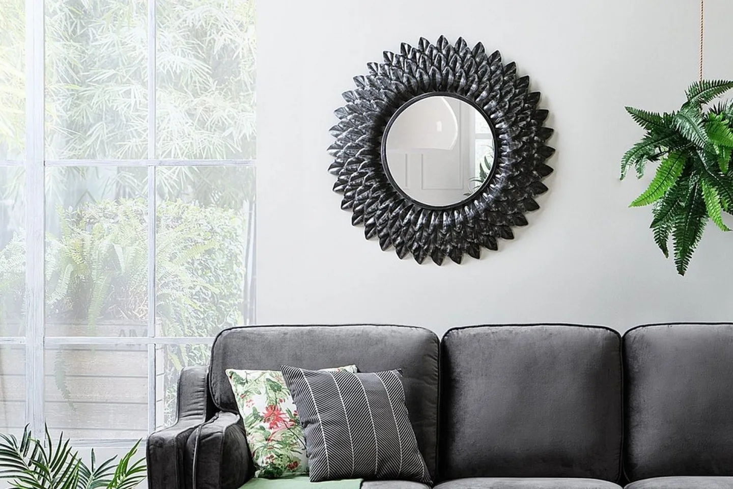 Larrau Spegel 70 cm - Silver