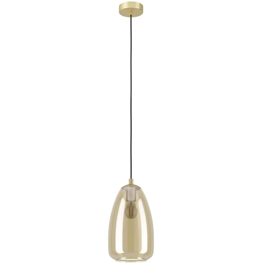 Eglo Pendellampe Alobrase Stahl 20 cm 110 cm - Farbe: messing