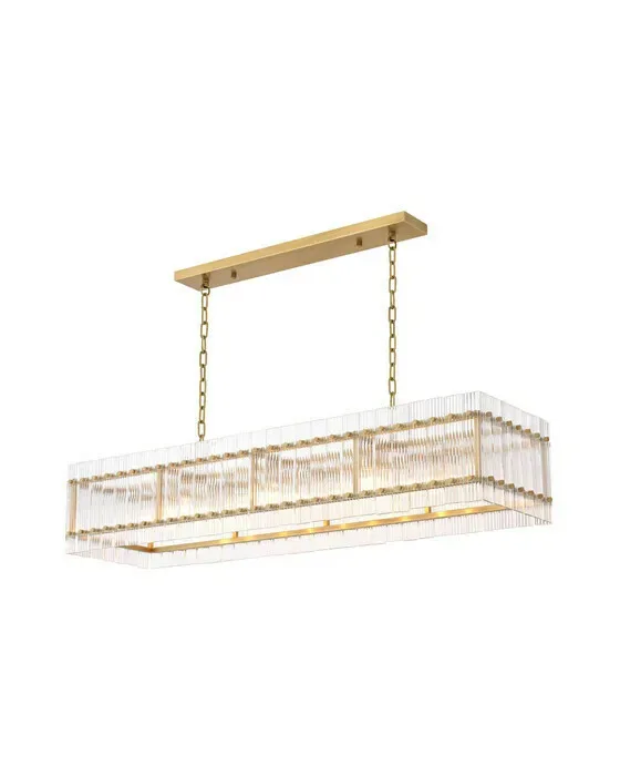 Ruby Chandelier Brass