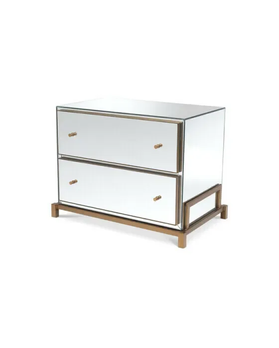Clarington Bedside Table Brass