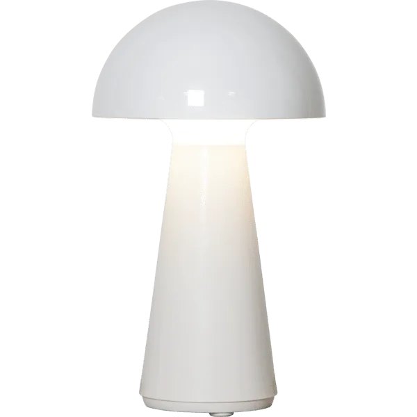Star Trading - Mushroom 28cm - Portabel lampa - Vit