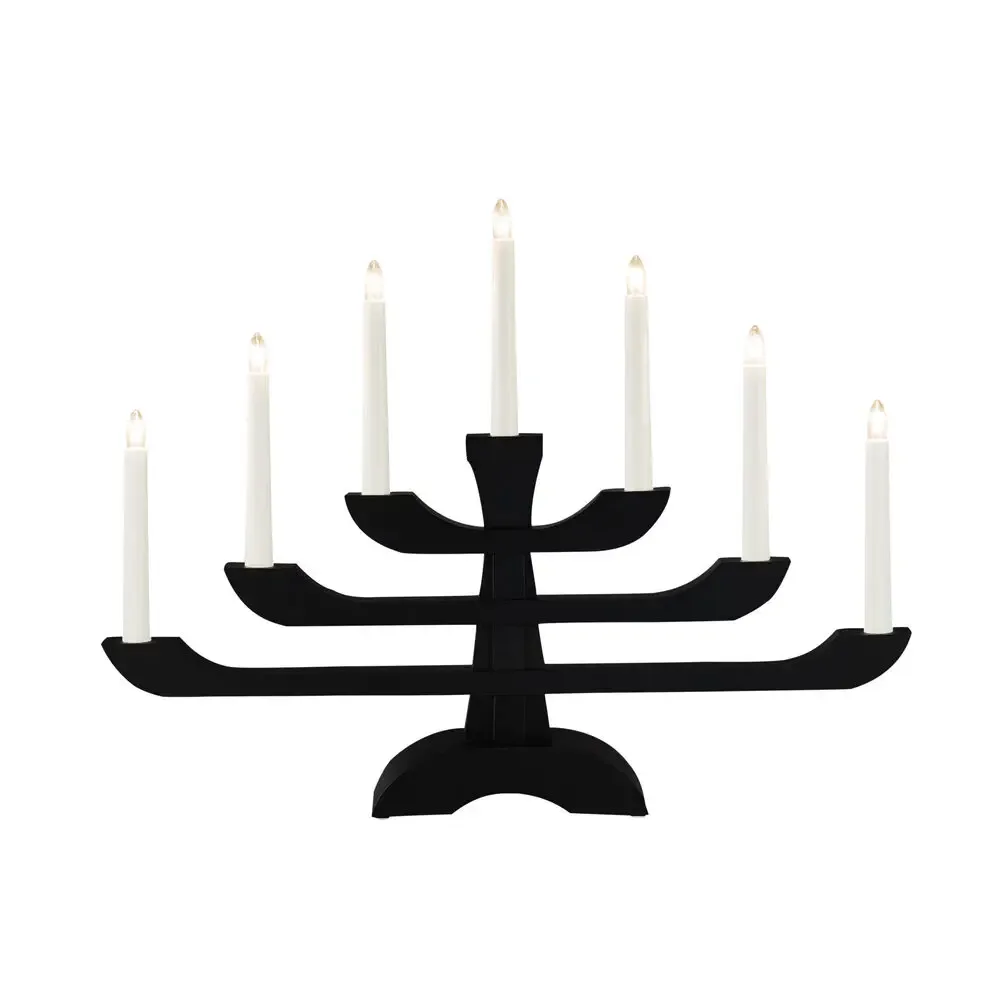 Konstsmide - Elljusstake 7ljus - Adventsljusstake - Svart