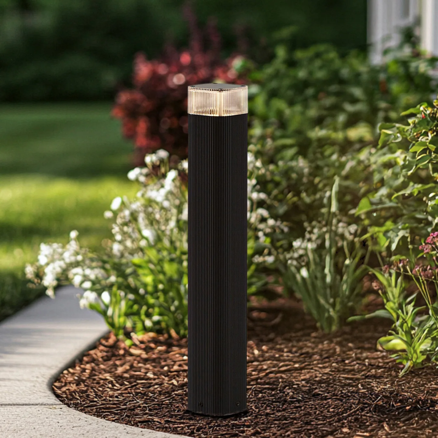 Halvar Wegeleuchte, schwarz, 50 cm, GU10, IP65 - Lindby - Terrasse - Modern - Metall - Eckig