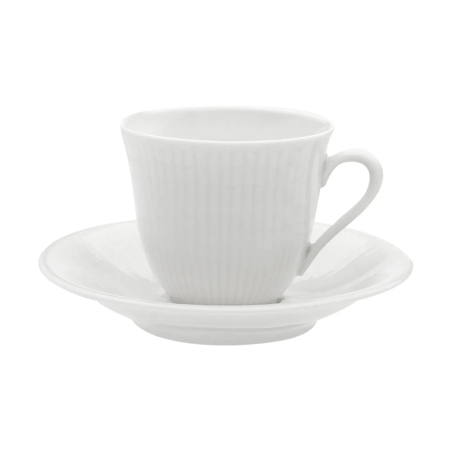 Rörstrand Swedish Grace Tasse mit Untertasse 16 cl Schnee