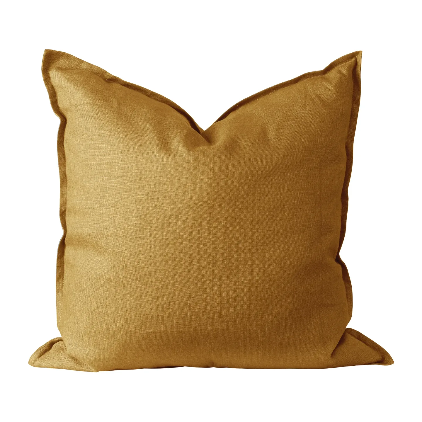 Scandi Living Calm Kissenbezug Leinen 50 x 50cm Mustard