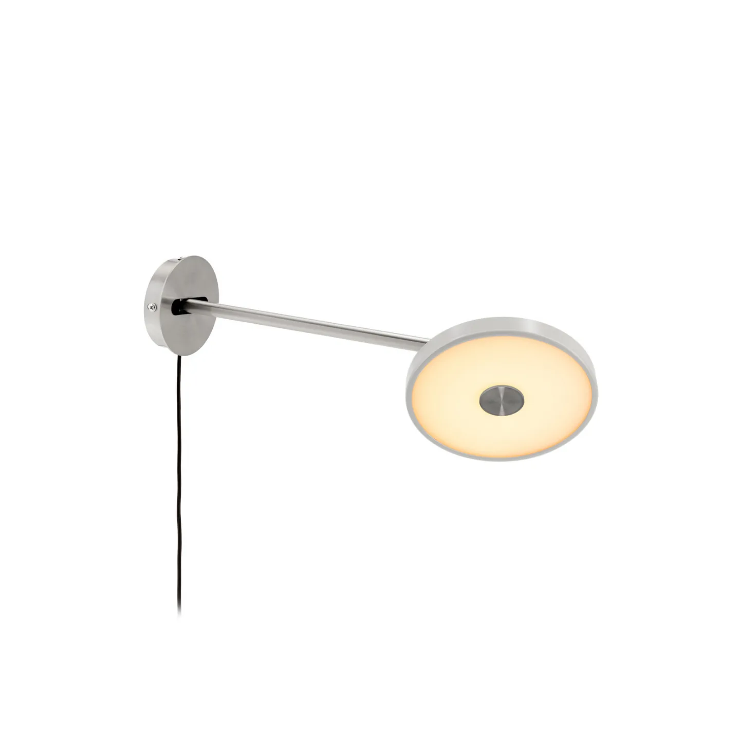 Asteria Long LED-Wandlampe, grau, Stahl, Stecker - UMAGE - Wohnzimmer - Design - Metall - Einflammig