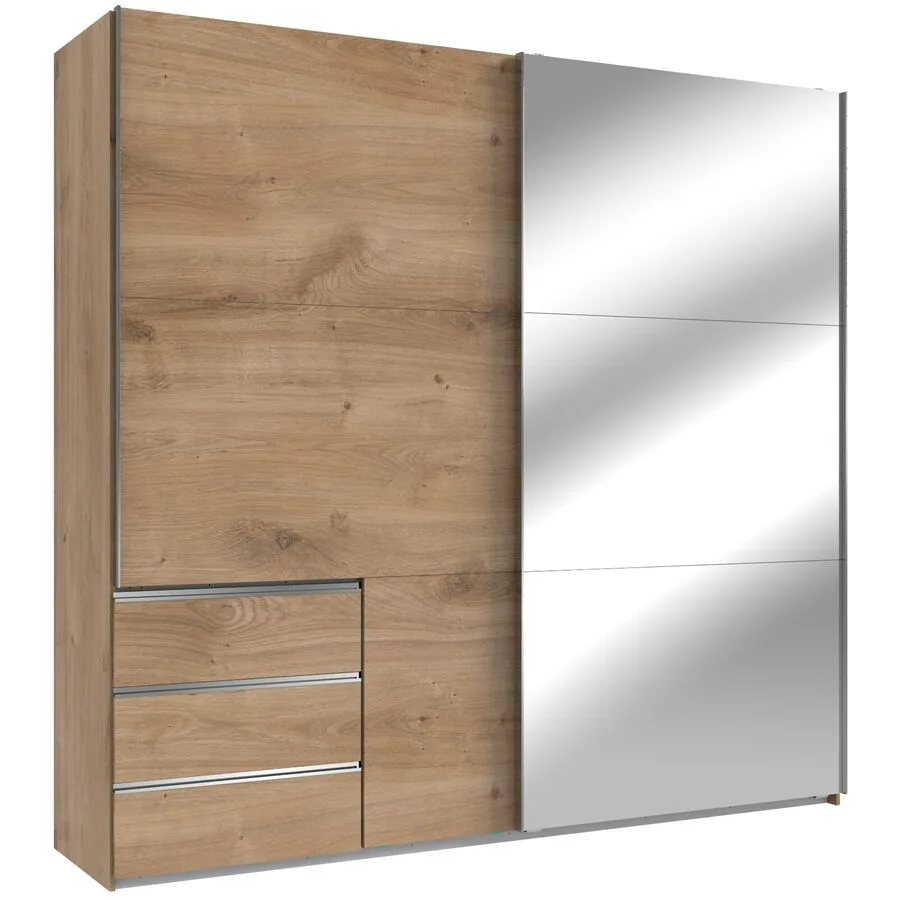 Kleiderschrank Sanko Plankeneiche Holzwerkstoff B 250 cm
