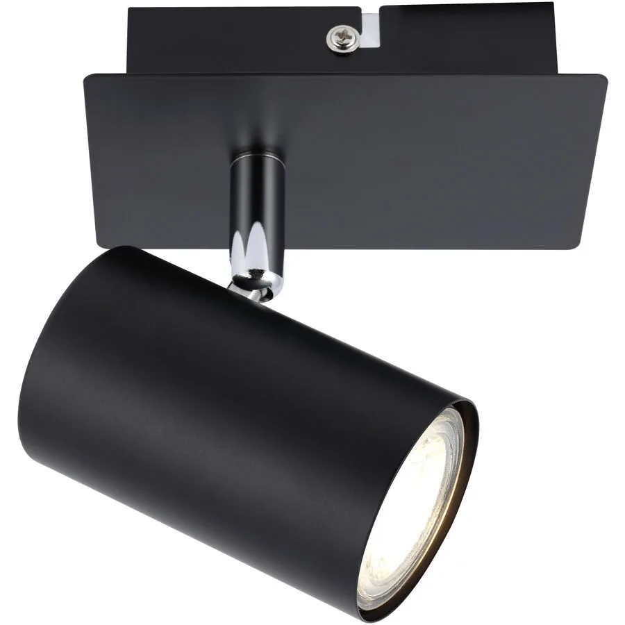 Spot Basiano Schwarz Metall 8 cm 12 cm