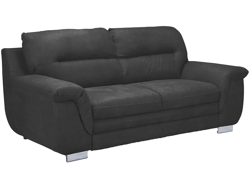 2er Sofa TRAPANI Stoff anthrazit