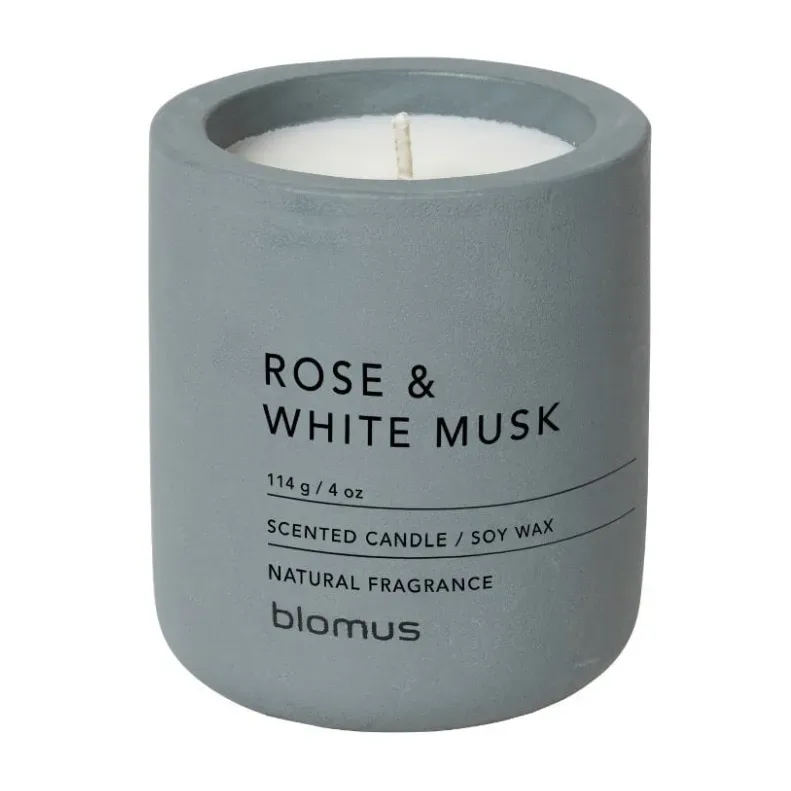 blomus Fraga Duftkerze 24 Stunden Rose & White Musk-Flintstone
