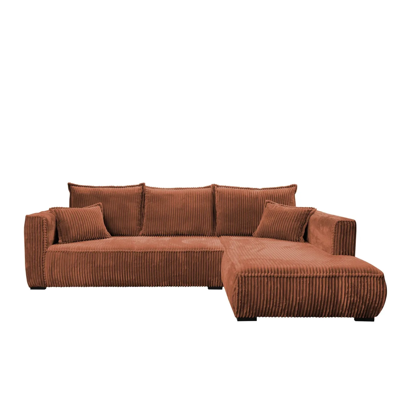 Puente 4-sits Soffa med divan - brun
