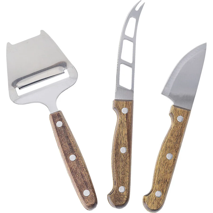 Küchenhelfer-Set Leia silber-braun Edelstahl/holz