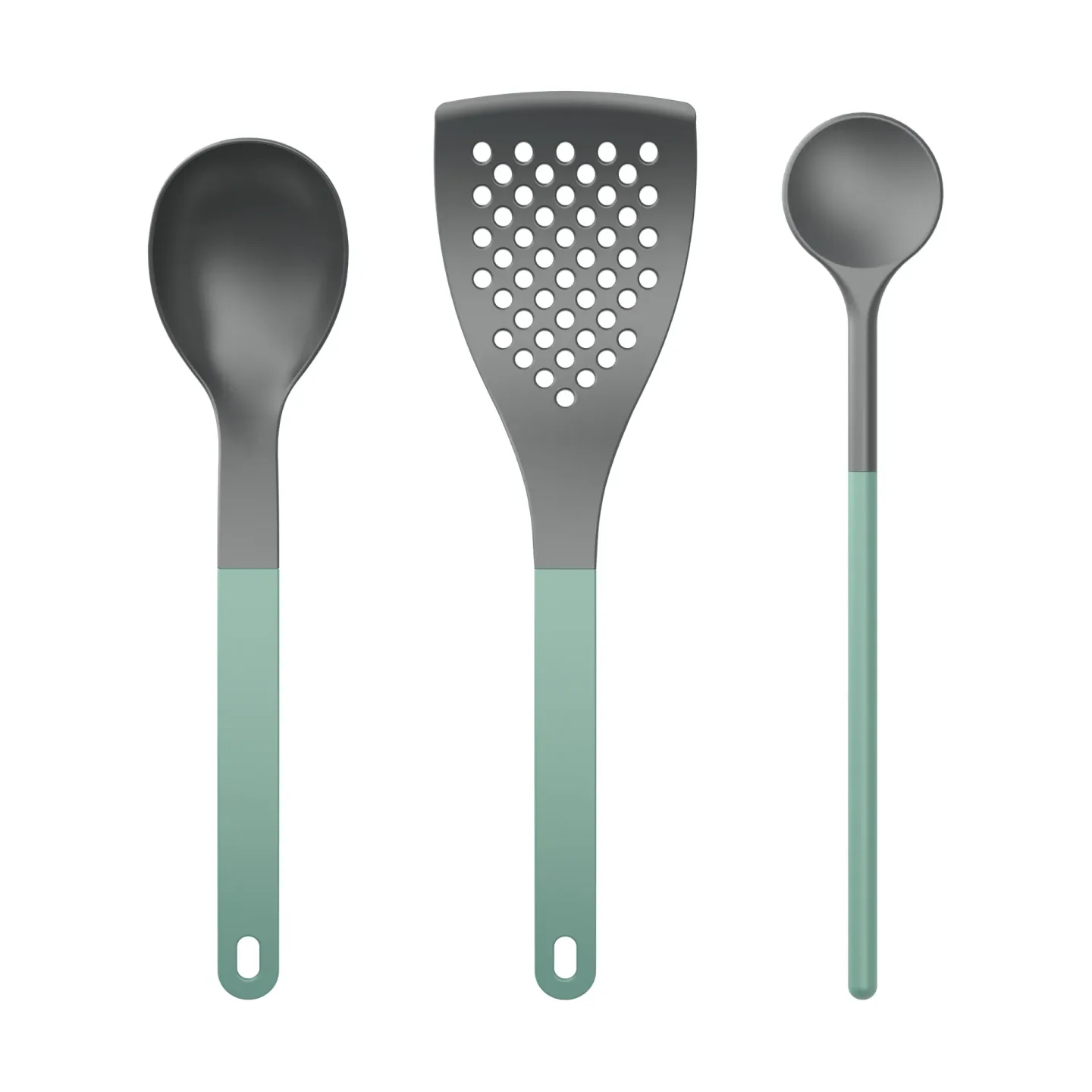 Rosti Optima Küchenutensilien 1 3 Teile Nordic Green Nylon