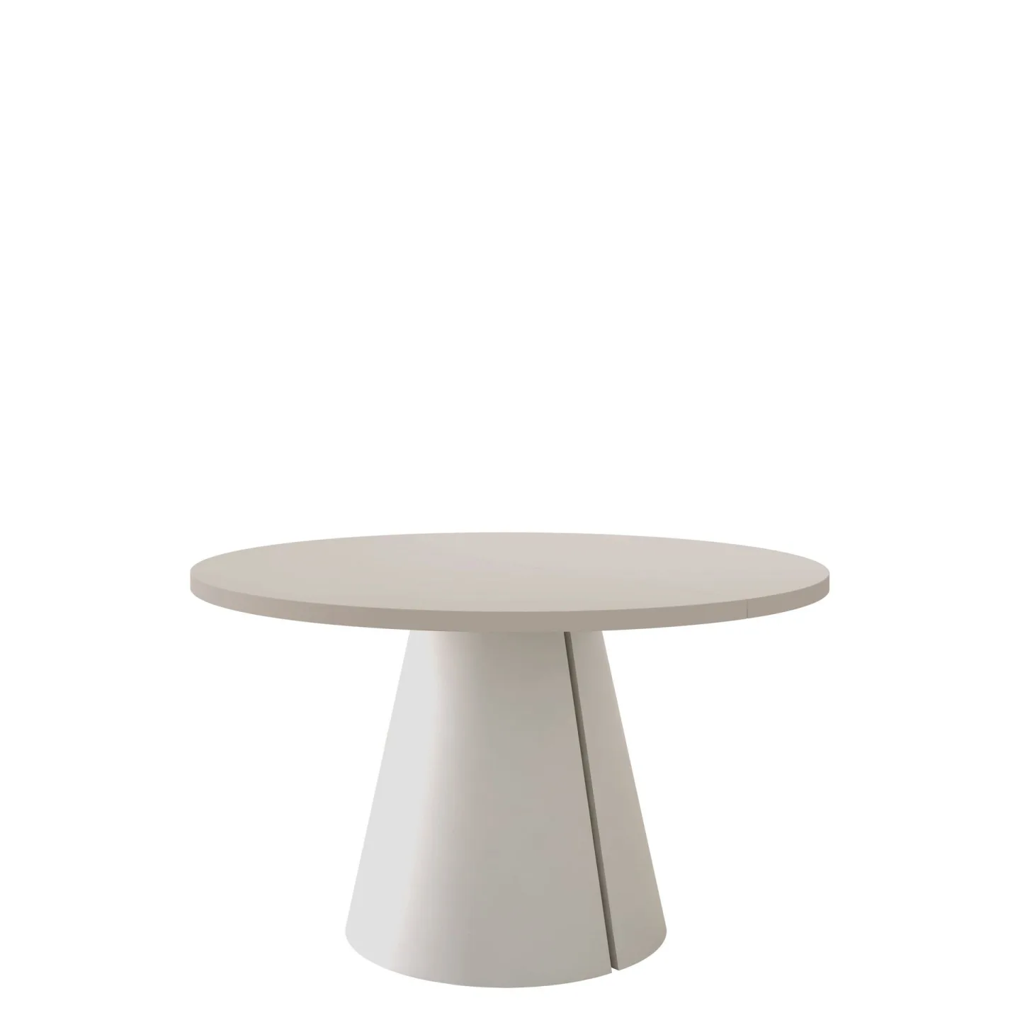 Aurion Matbord rund förlängningsbart 120-196 cm - beige