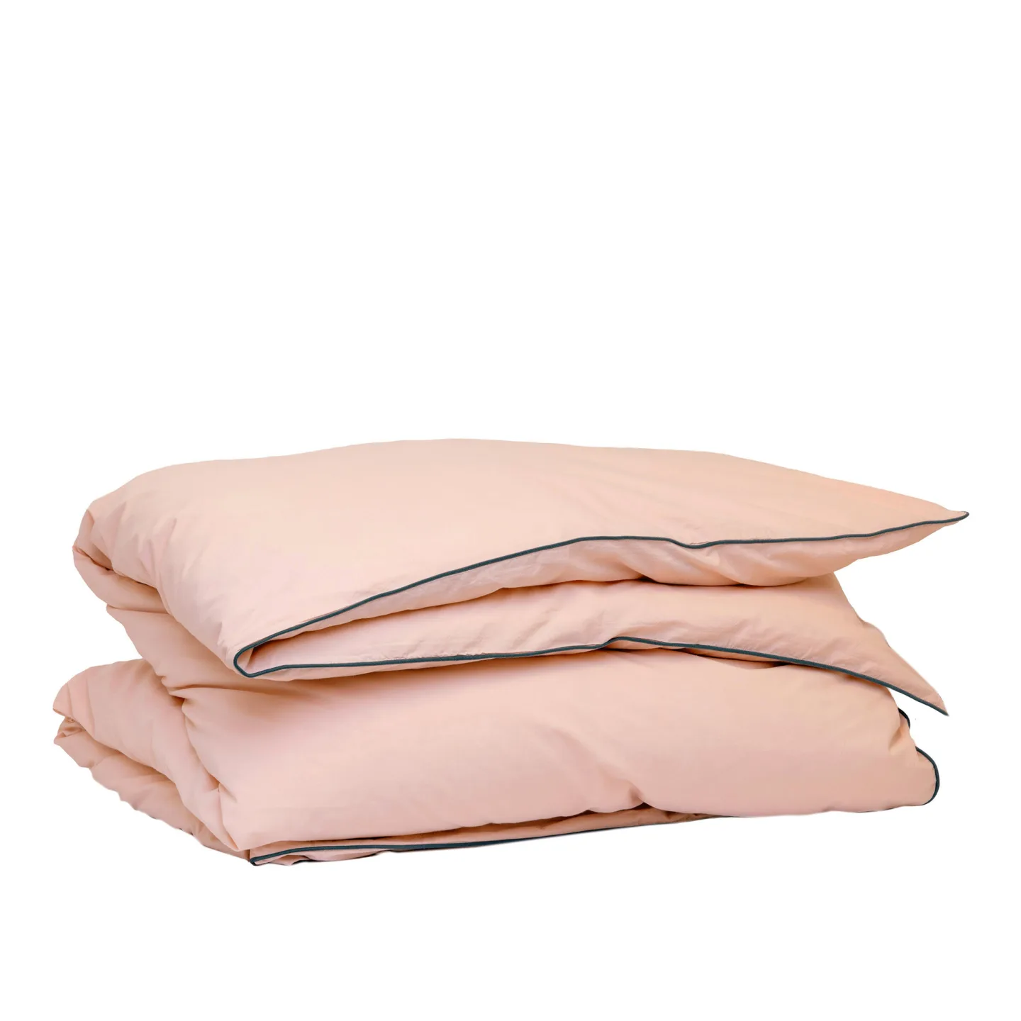 Mille Notti - Powder Duvet Cover Organic Pink/Dark blue 150x210 - Påslakan - Beata Heuman - Rosa - Bomull