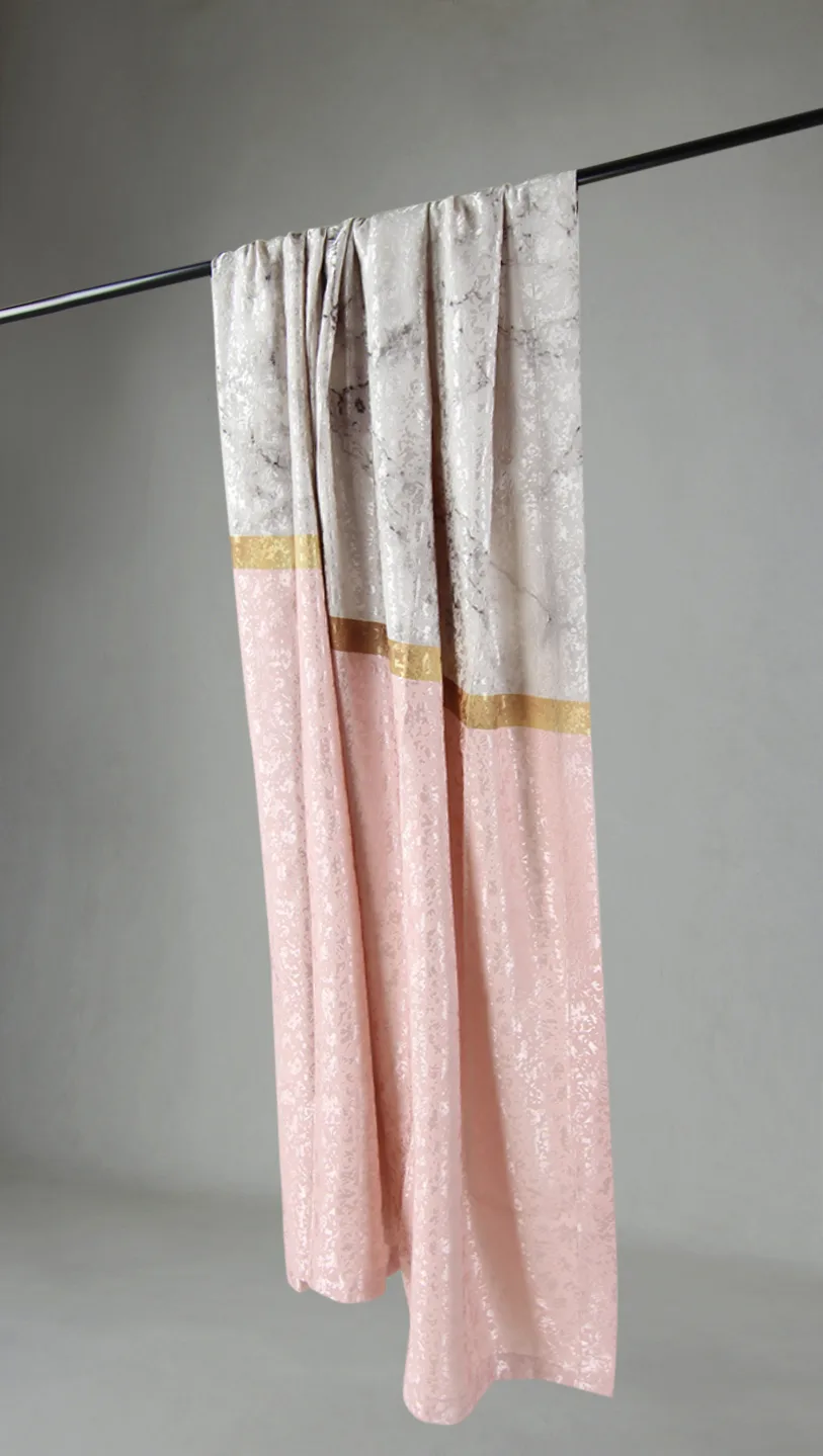 Gardin - Alissa (rosa/multi) (Størrelse: 140 x 260 cm)