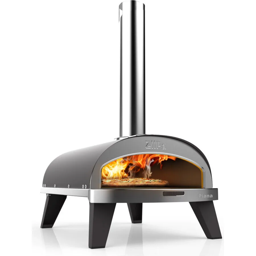 Pizzaofen ZiiPa blaugrau Edelstahl B 40 T 76 cm