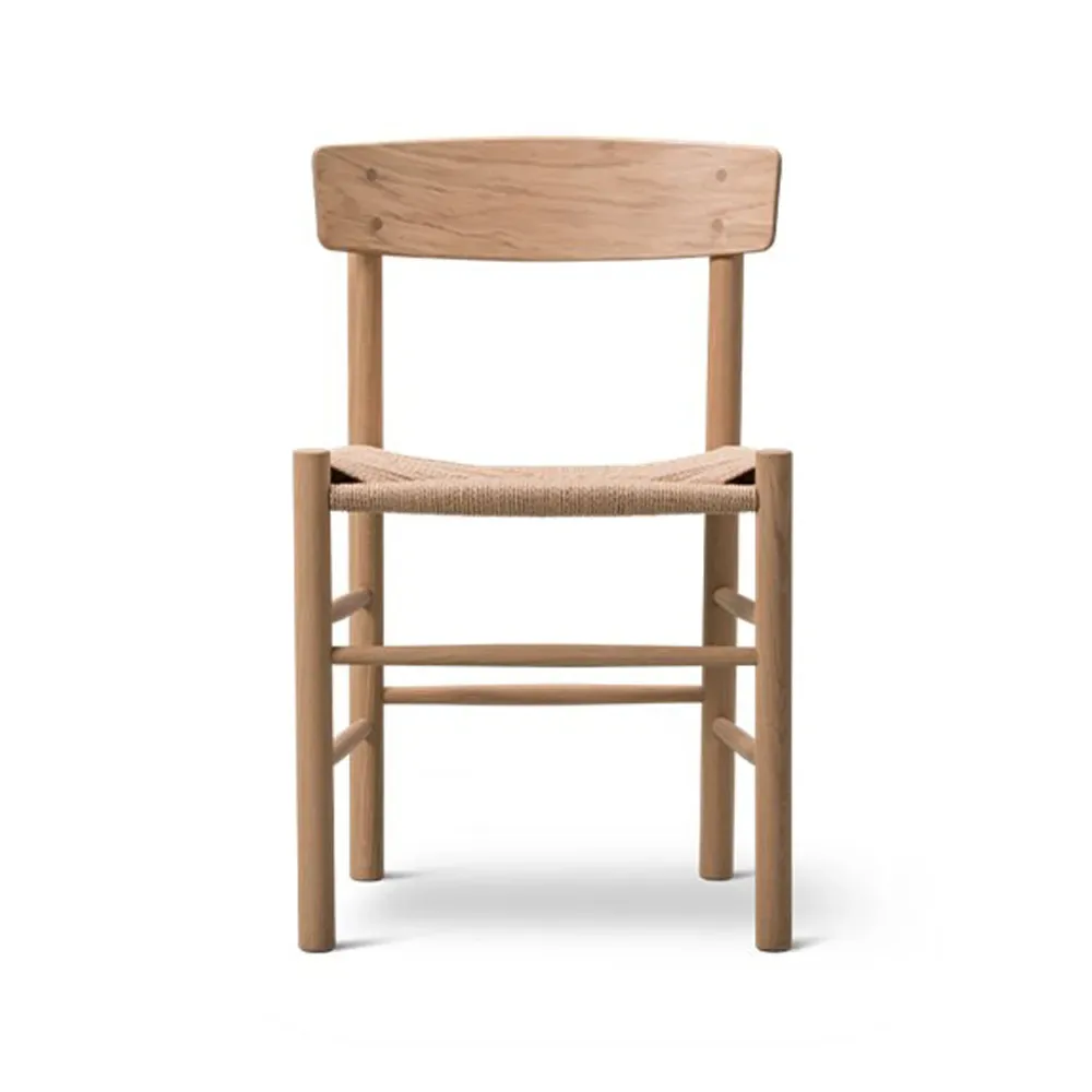Fredericia Furniture J39 Stuhl Hell geölte Eiche-geflochten Natur