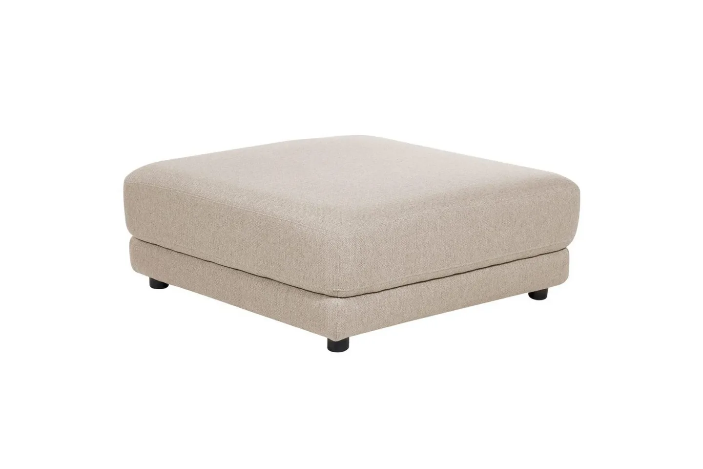 Fotpall Sigtuna Beige/svart - Beige/svart