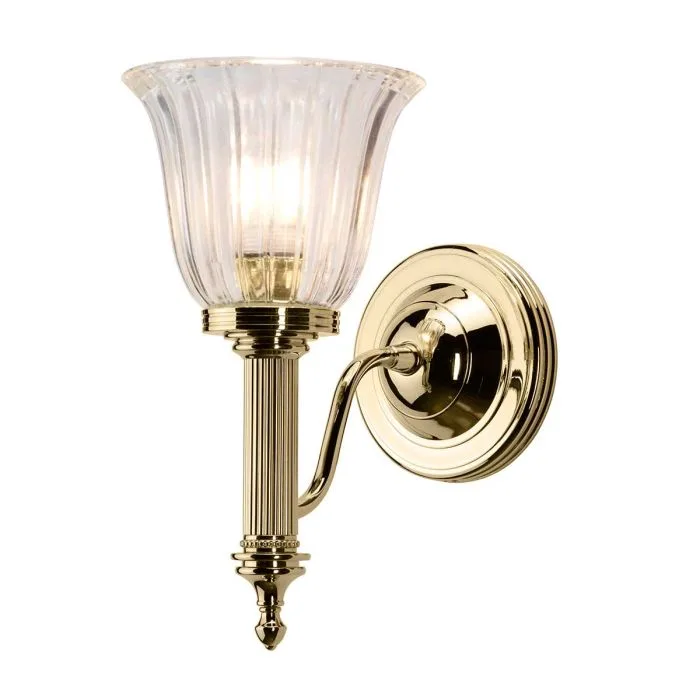 Elstead Lighting - Carroll 14cm - Badrumslampa - Polerad mässing