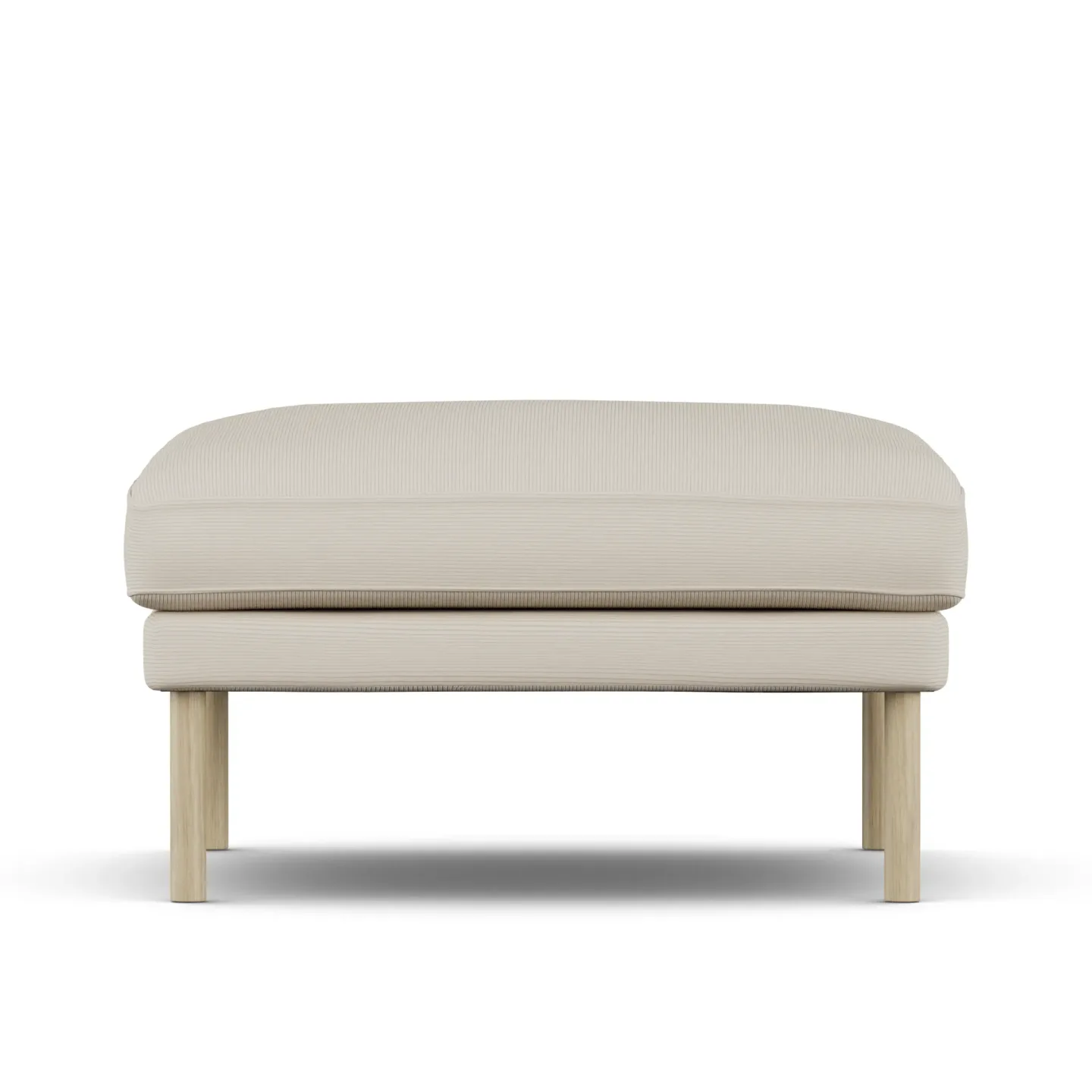 1898 Linnevik Fußhocker Jump Beige 1956-Eiche weiß geölt