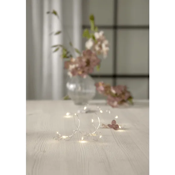 Star Trading - Ljusslinga Dew Drop 1,1m - Ljusslinga - Silver