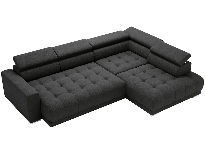 Ecksofa MOJITO Stoff schwarz