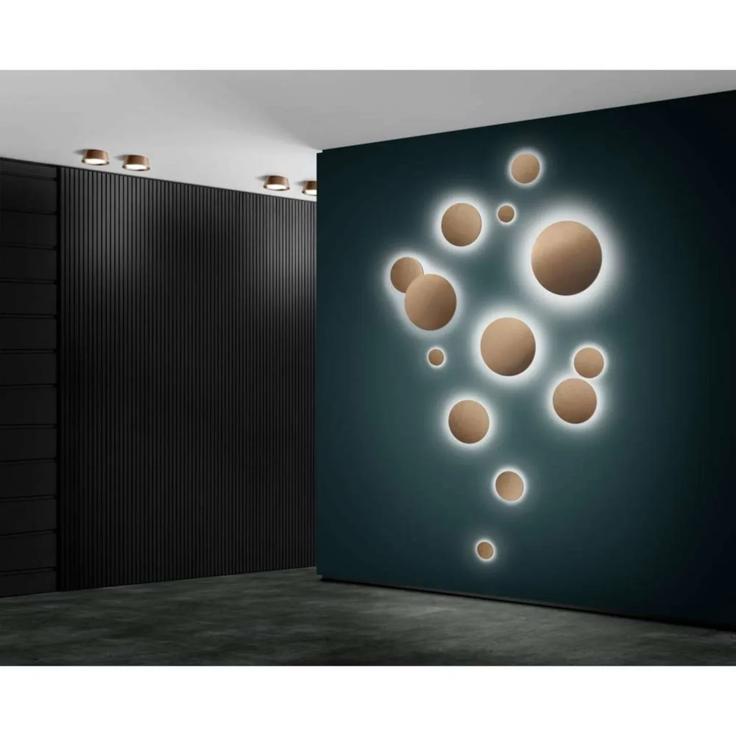 Soho W3 Wandlampe, Ø 30 cm, IP54, bronze, CCT - LIGHT-POINT - Badezimmer - Aluminium