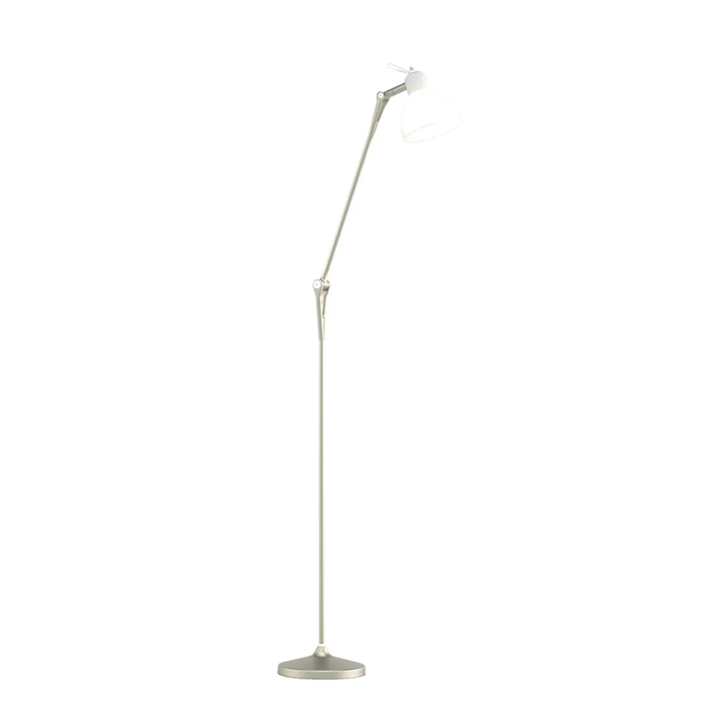 Luxy F1 Golvlampa Light Bronze/Satin White - Rotaliana - Vardagsrum - Metall