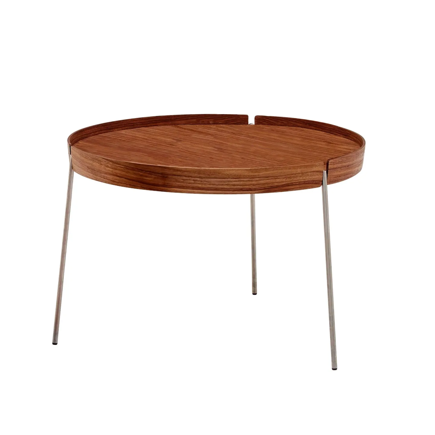 Naver Collection - AK 725 Turn Brickbord, Höjd 36 cm, Såpad ask, Skiva i Vit laminat, Ben i rostfritt stål - Sidobord - Nissen & Gehl - Vit - Metall/Trä