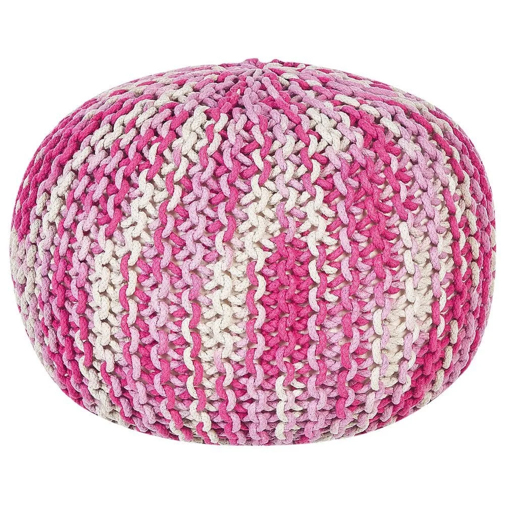 Puff Conrad - Vit, Rosa