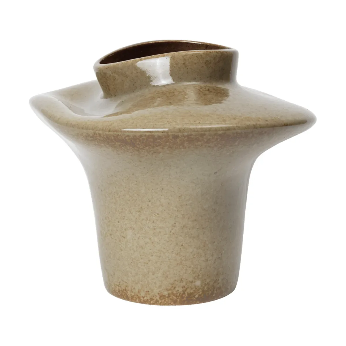 Ferm Living Evio Vase Elm green, Ø25x22 cm