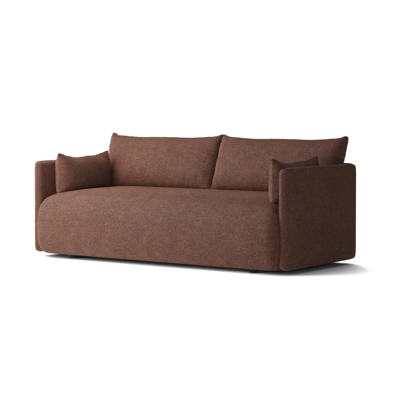 Audo Copenhagen Offset soffa 2-sits Audo Bouclé 08 Bordeaux