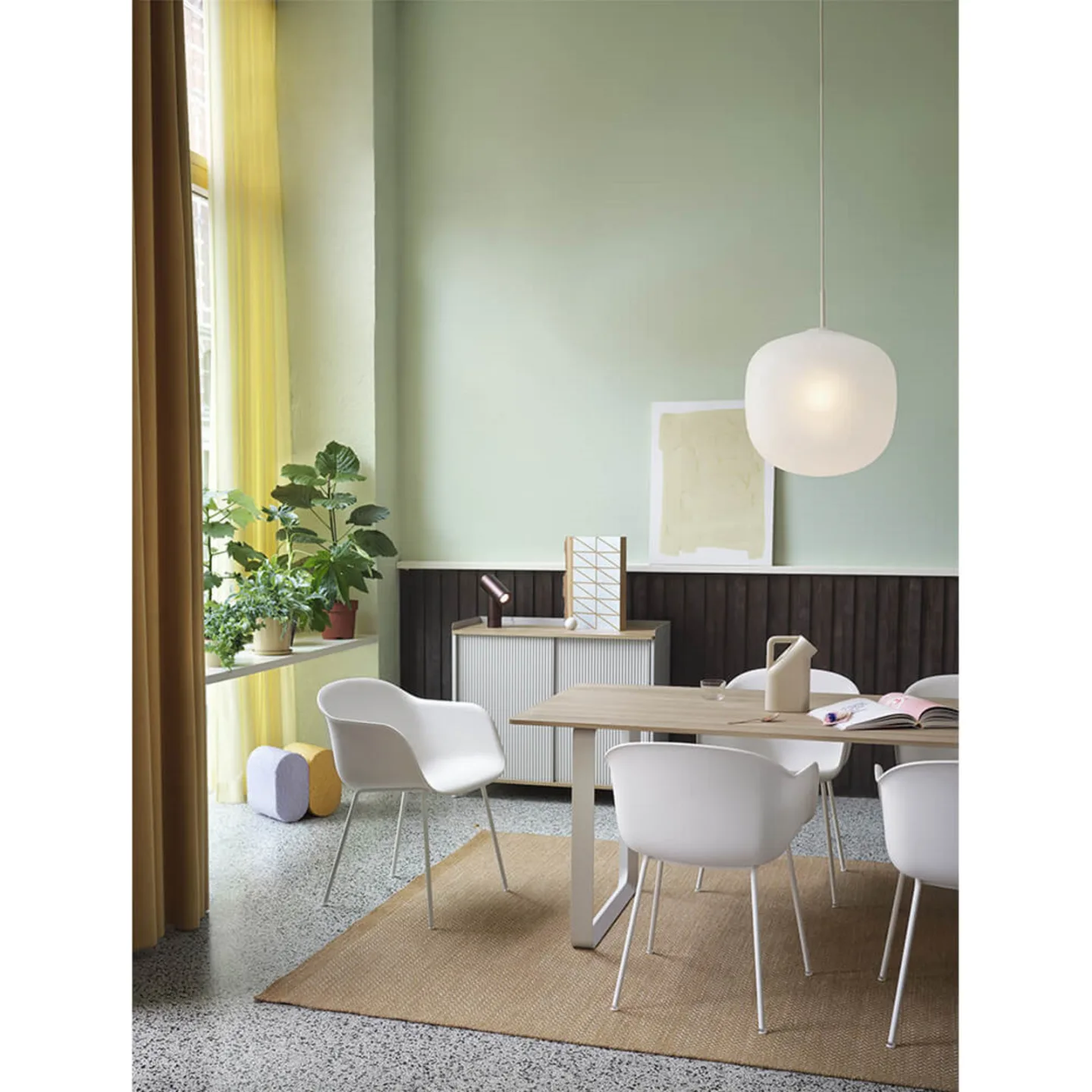 Rime Pendel Ø45 White/Grey - Muuto - Spisestue - Glass