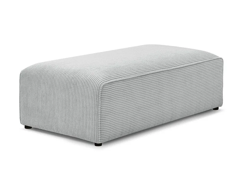 Hocker BOBOCHIC MEGEVE 70x140x45cm cord-stoff hellgrau