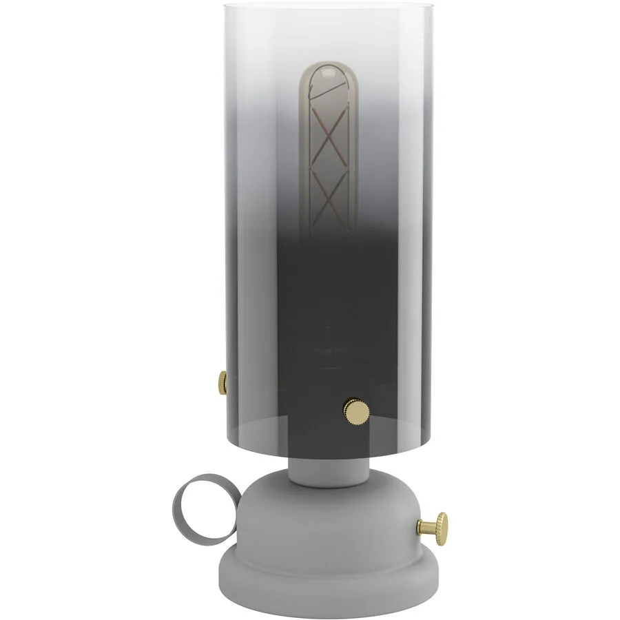 Eglo Tischlampe Gargrave Grau Stahl 31.5 cm - Farbe: grau gebürstet