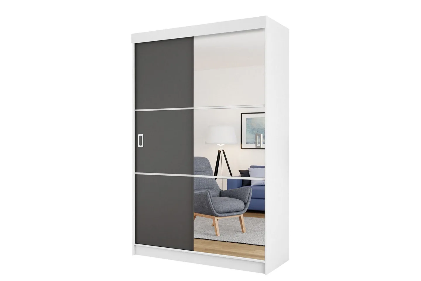 Isolaz Garderob m. Spegel 138x205 cm -