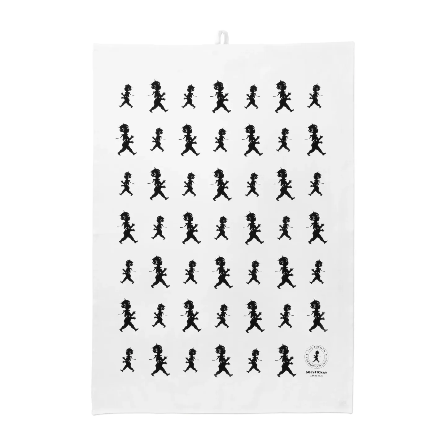 Solstickan Design Solstickan Geschirrtuch 50 x 70 cm Weiß-Schwarz