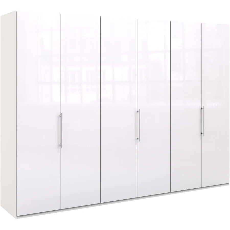 Kleiderschrank Folt weiss Holzwerkstoff B 300 cm