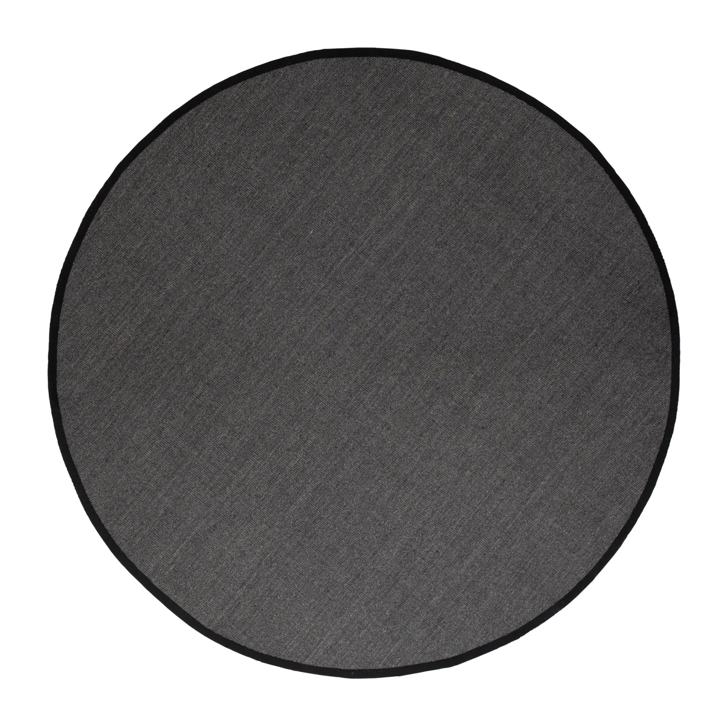 Dixie Jenny Sisal runder Teppich Schwarz Ø 250 cm
