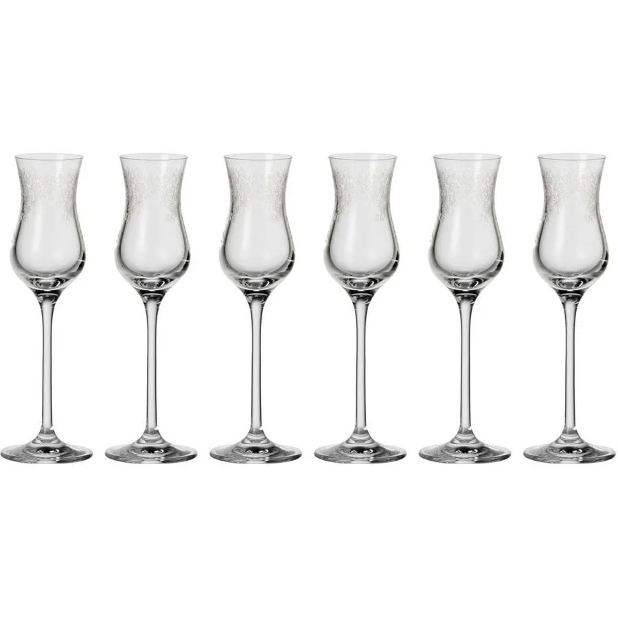 Grappa-Gläser Leonardo transparent Kristallglas H 19.5 cm 0.090 l 6 Stk