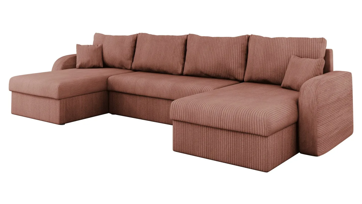 Kintore 4-sits Hörnbäddsoffa Black/Grey -