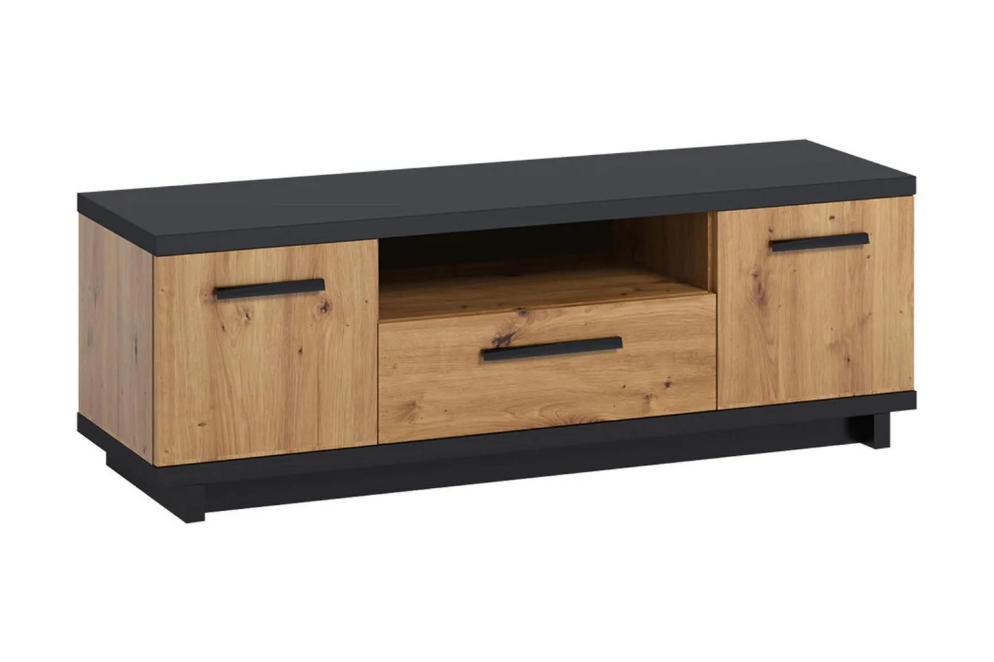 Ingram TV-bänk 40x135 cm - Ek/Svart