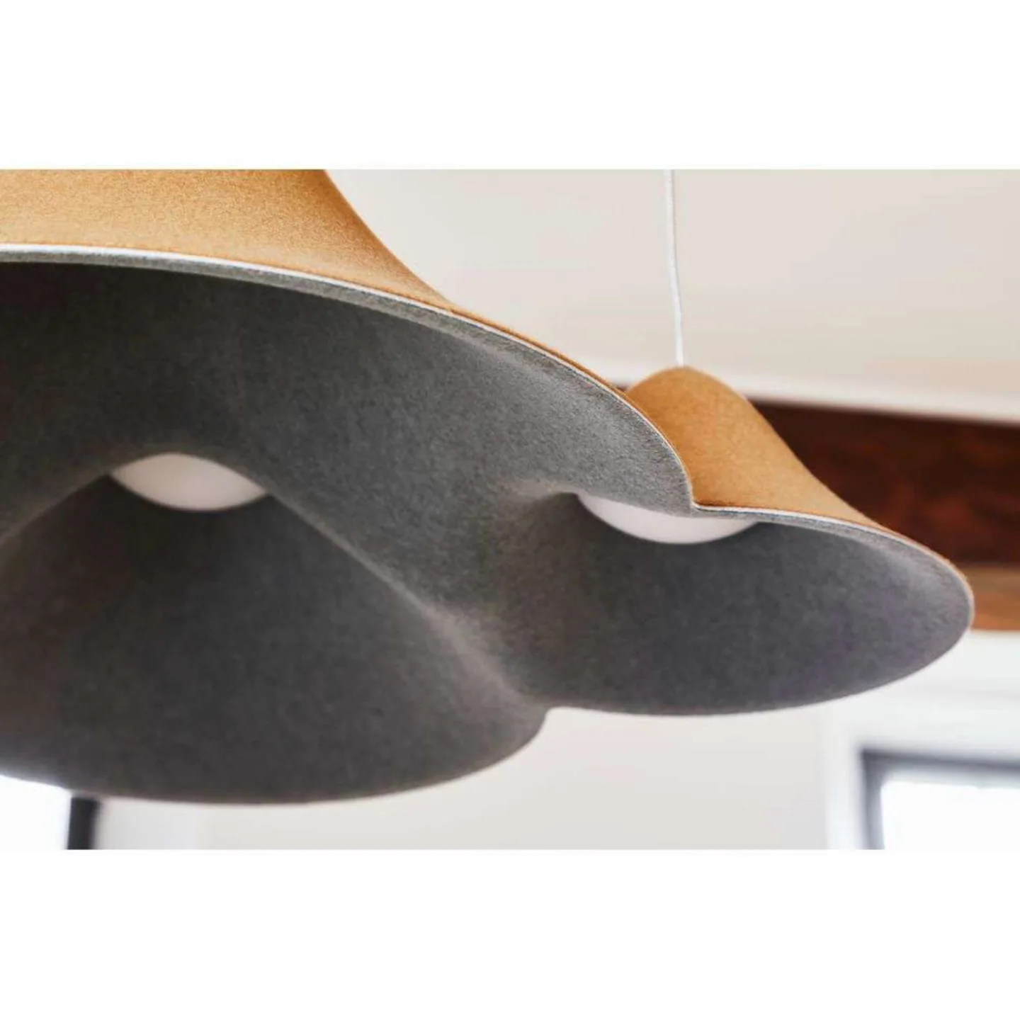 Panorama Pendel Small Yellow/Grey - Loom Design - Stue - Aluminium