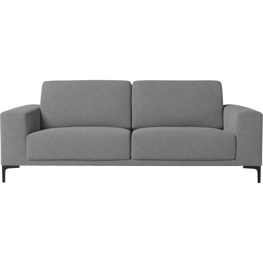 Sofa Bivio Polyester/Polypropylen grau B 224 T 88 cm